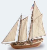Schooner wooden ship model