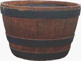 wooden barrel