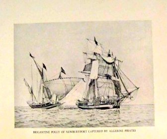 Brigantine ship print