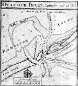 Ocracoke Inlet, North Carolina - Blackbeard's pirate cove and hideout