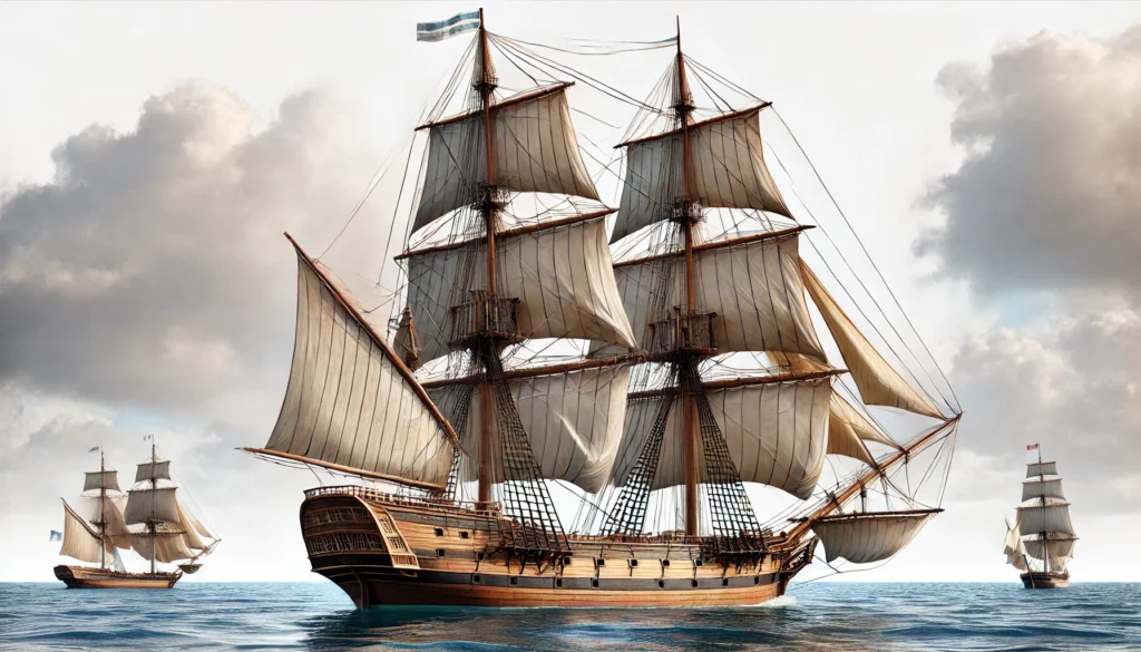 Brigantine ship
