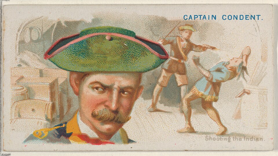 Allen and Ginter card of Captain Christopher Condent