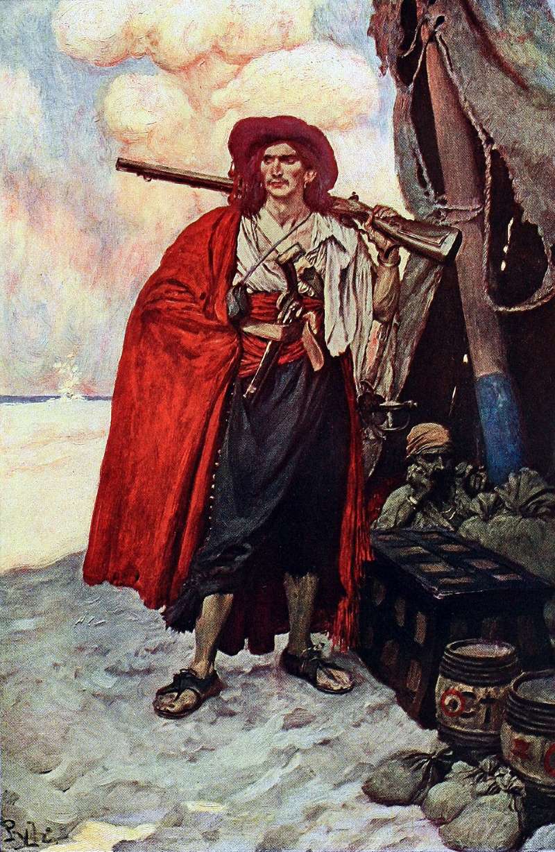 A Golden Age buccaneer of the Spanish Main — illustration by Howard Pyle, 1921